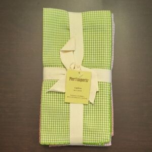 Pier 1 Gingham Cotton Napkins